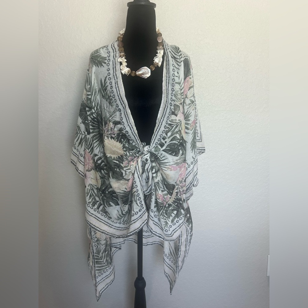 Nine West Tropical Print Kimono caja 6